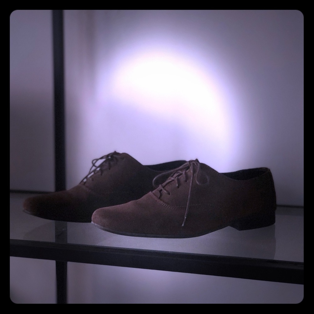 Brown suede oxfords from Spanish shoemaker handmad